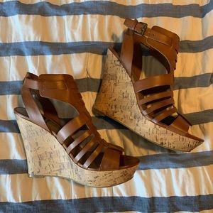 Tall Brown Wedges